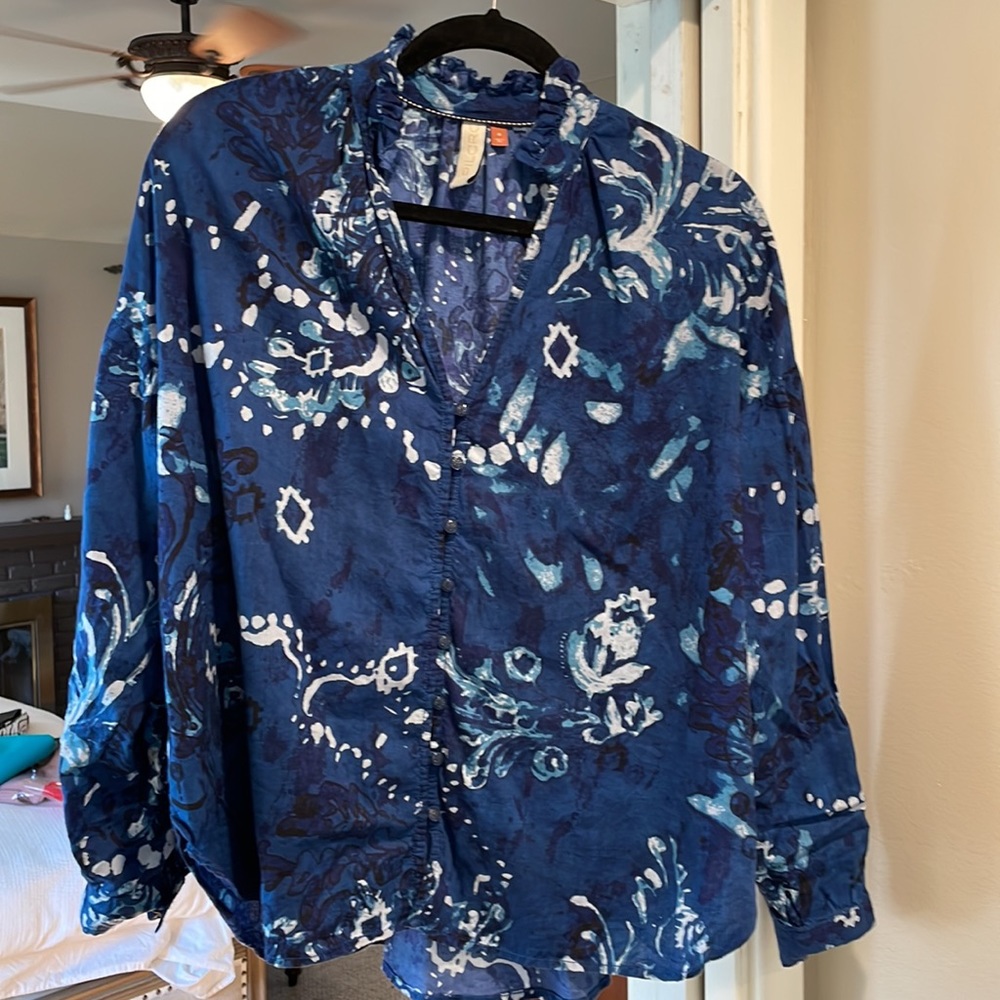 Anthropologie Pilcro cotton/viscose top.